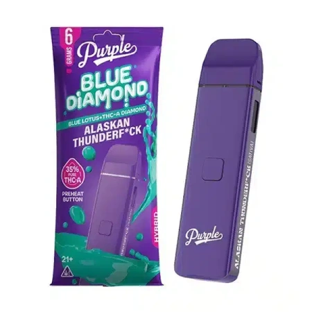 Purple Blue Diamond | Blue Lotus + THCA Disposable | 6G